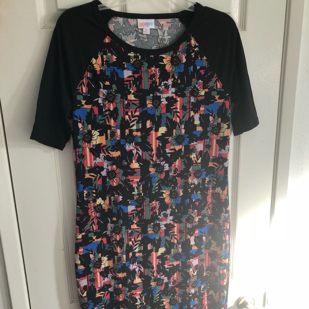 Lularoe Floral Print Julia Dress- Size M
